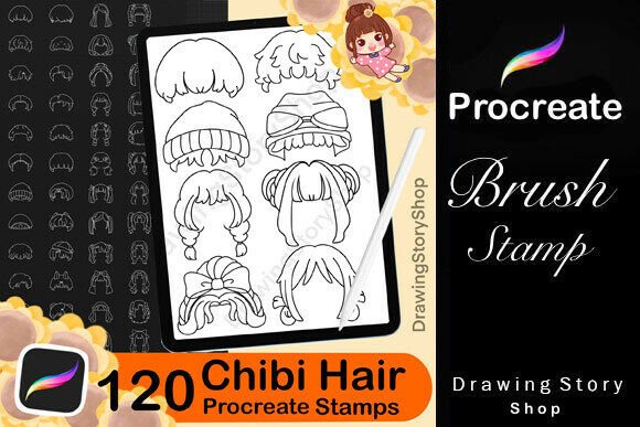 120 Procreate Hair Chibi Stamp Brushes: What You Need to Know Before You Buy