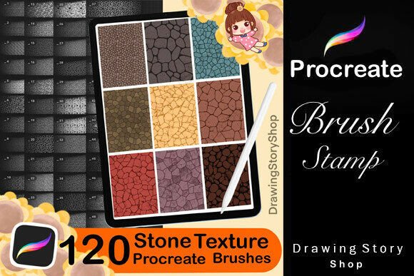 120 Procreate Stone Textures Brushes: Creative Tools for Digital Artists and Designers