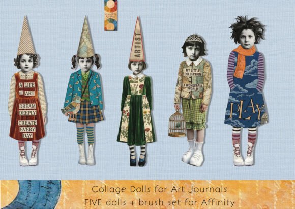 Collage Dolls PNGs Affinity Brushes: A Creative Toolkit for Modern Journaling and Digital Design