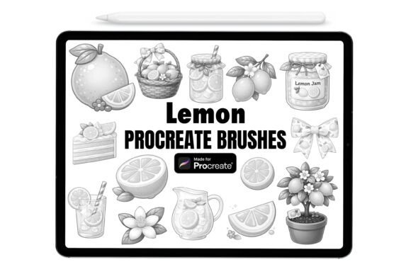 Cute Lemon Procreate Brushes: A Fresh Addition to Digital Illustration Kits