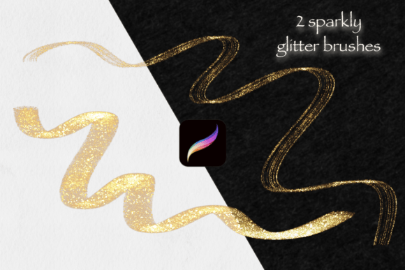 Enhancing Digital Art with 2 Sparkly Glitter Procreate Brushes