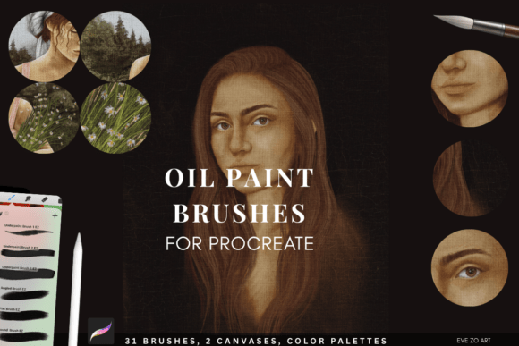 Experience the Realism of Traditional Oil Painting with the Realistic Oil Paint Brushes for Procreate