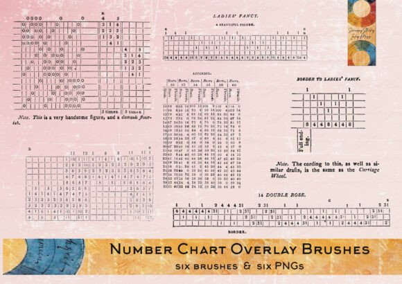 Number Charts Affinity Brushes PNGs: Creative Tools for Designers
