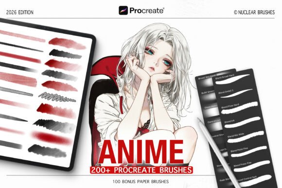 Procreate Brushes for Soft Anime Rendering