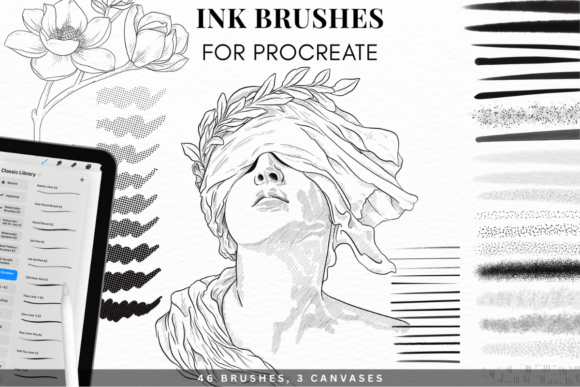 Realistic Ink Brushes for Procreate