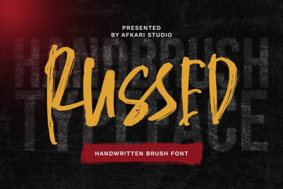 Russed: The Bold Brush Font That Radiates Personality and Creativity