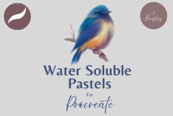 Water Soluble Pastels Procreate Brushes for Digital Artists
